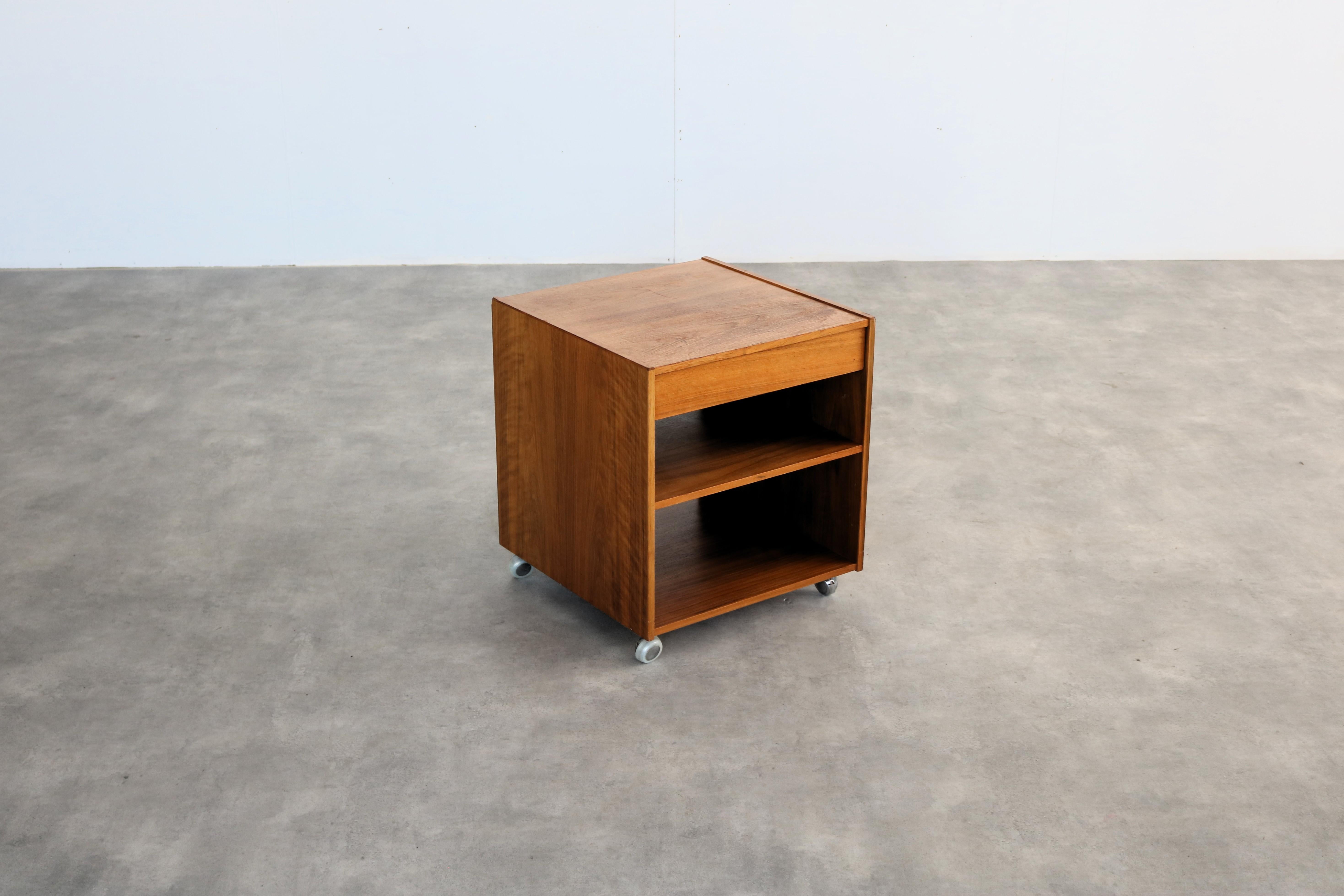 Swedish vintage sidetable   side table with drawer  1960s  teak For Sale