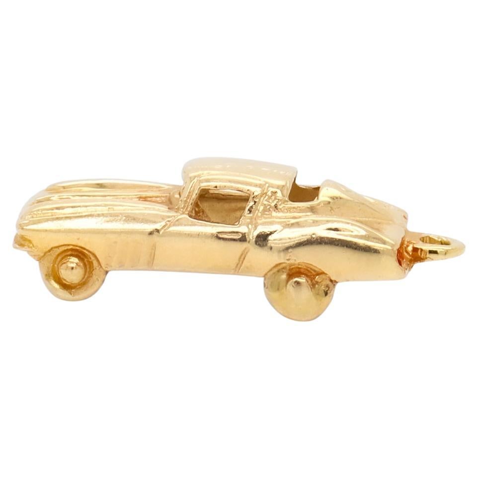 Vintage Signed 14K Gold Figural Car Charm for a Bracelet