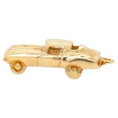 Vintage Signed 14K Gold Figural Car Charm for a Bracelet