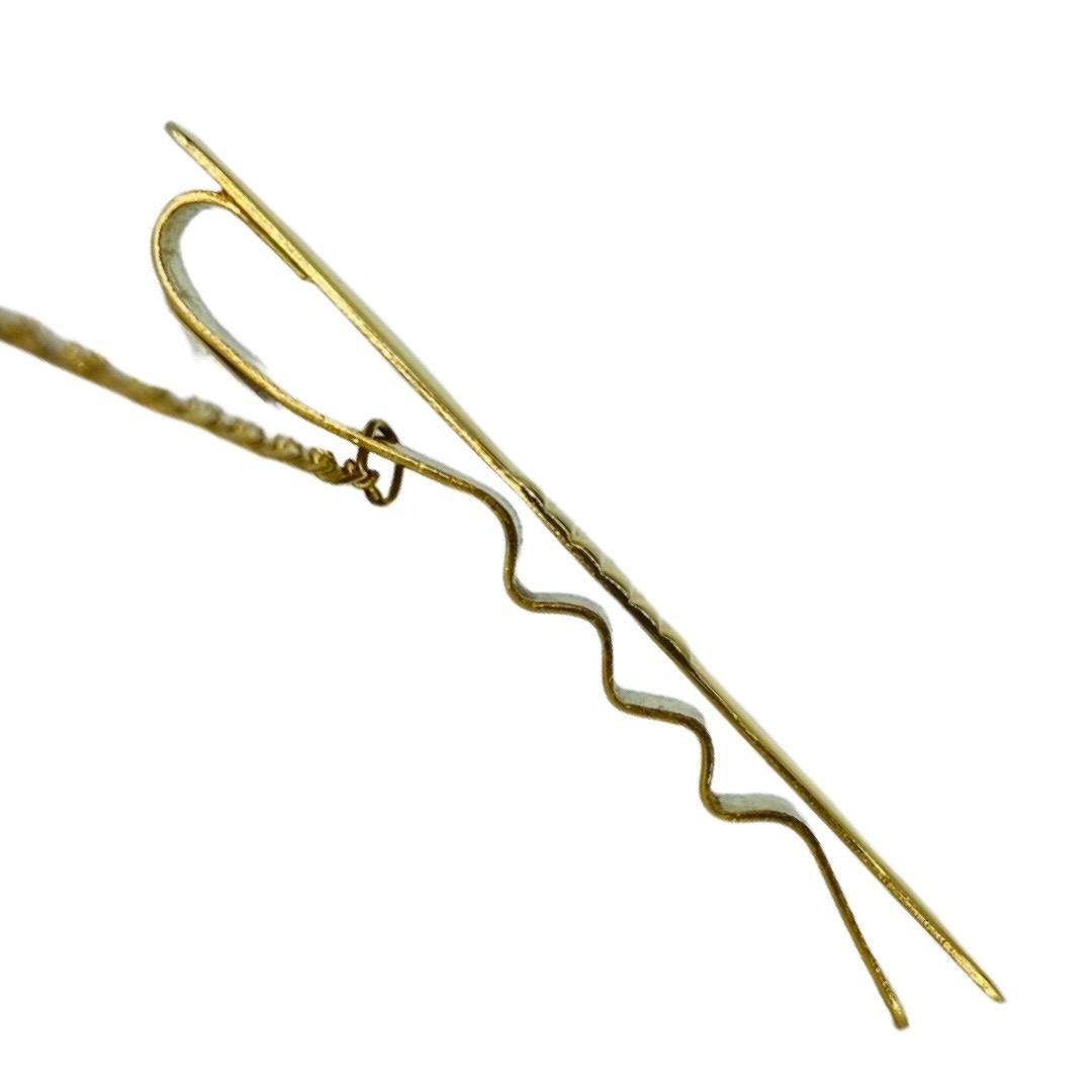 18k gold tie clip