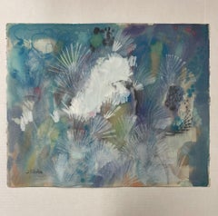 Vintage Signed Abstract Double Sided Artwork.