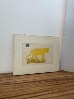 Vintage Signed A.F.Mettel Litho Print England Street Scene Ye Olde Hostel.