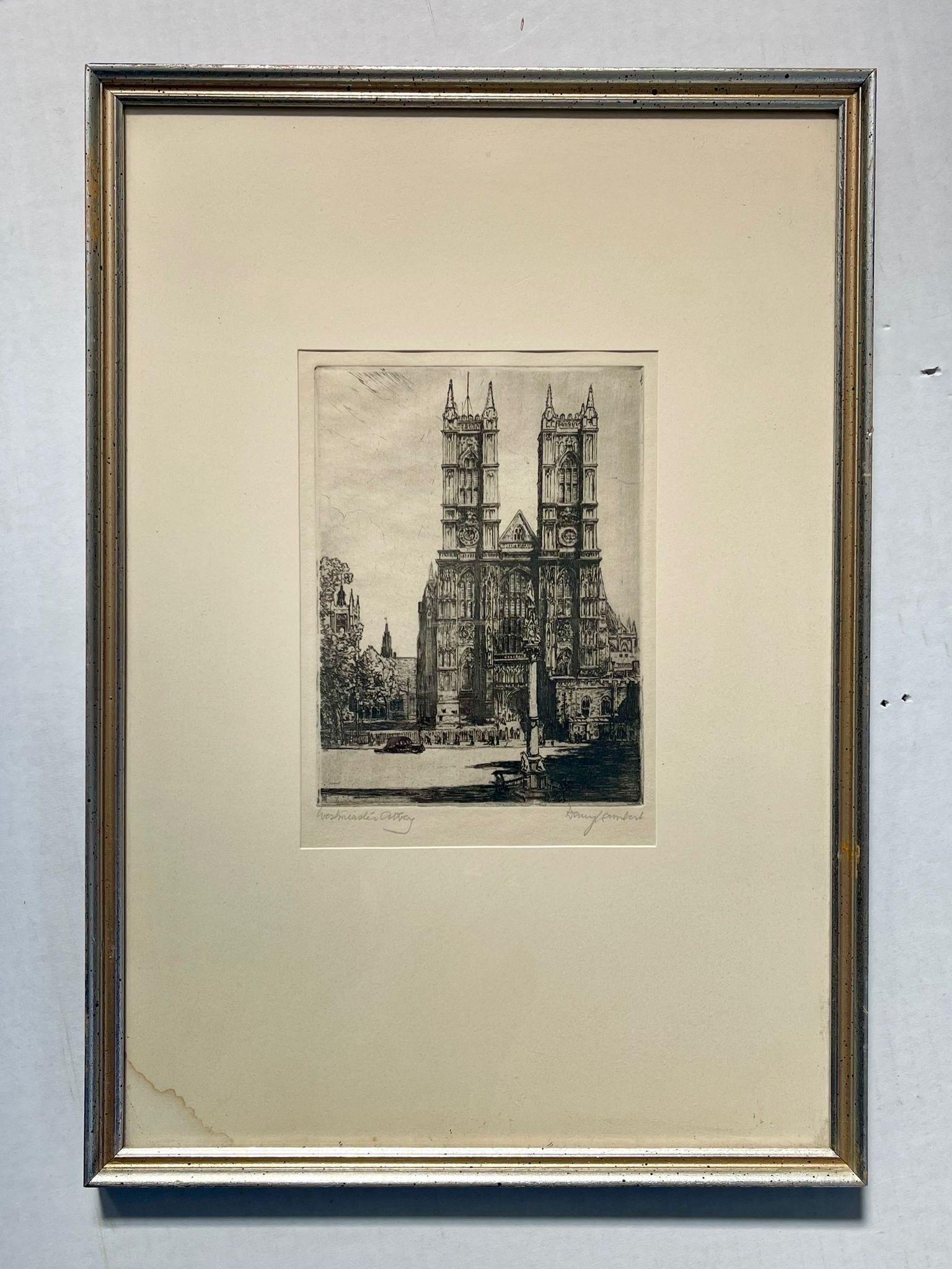 This print is framed and matted, signed and title in the lower corner. Frame is silver and gold toned. Vintage Condition Consistent with Age as Pictured.

Dimensions. 12 W ; 1/2 D ; 17 H