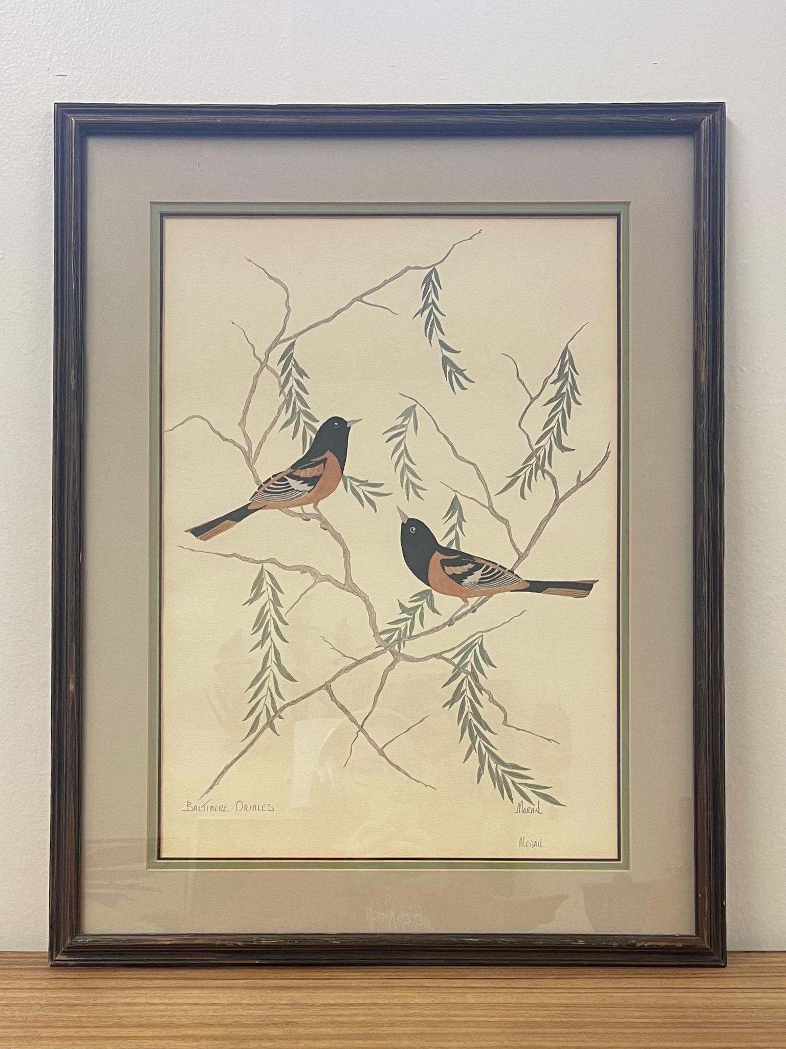 Vintage Artwork on Paper within a Wooden Frame. Possibly Pen and Watercolor. Signed at The Bottom Corner as Pictured. Vintage Condition Consistent with Age as Pictured.

Dimensions. 20 W ; 26 H
