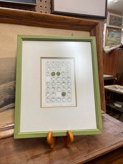 Vintage Signed and Numbered Original Print by Yvonne Davis Titled “ Little Green