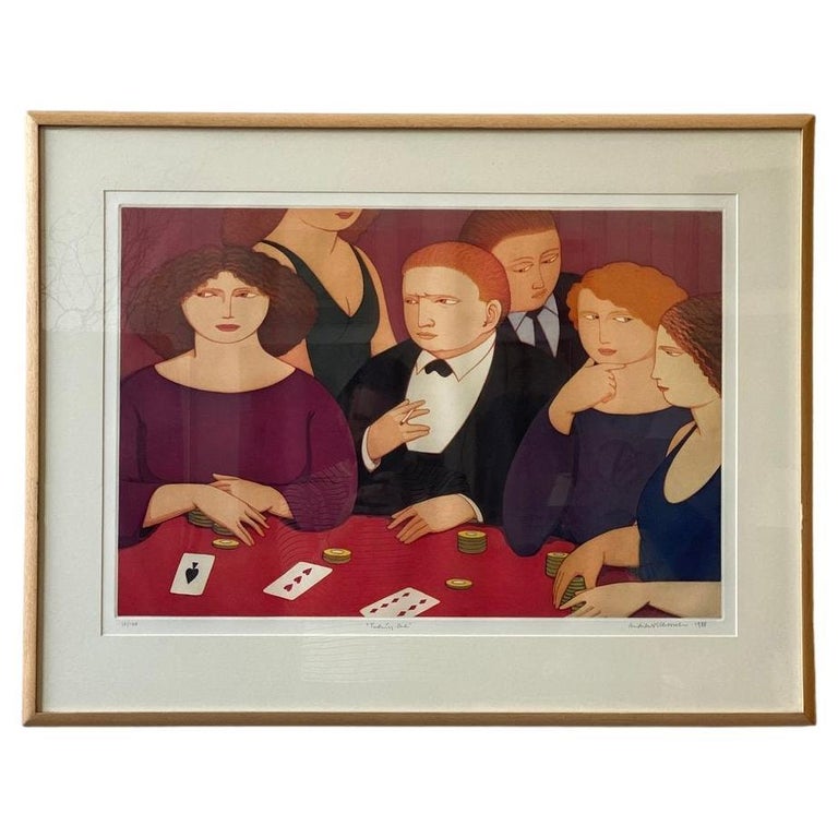 Vintage Signed Aquatint by Andrew Stevovich Titled 