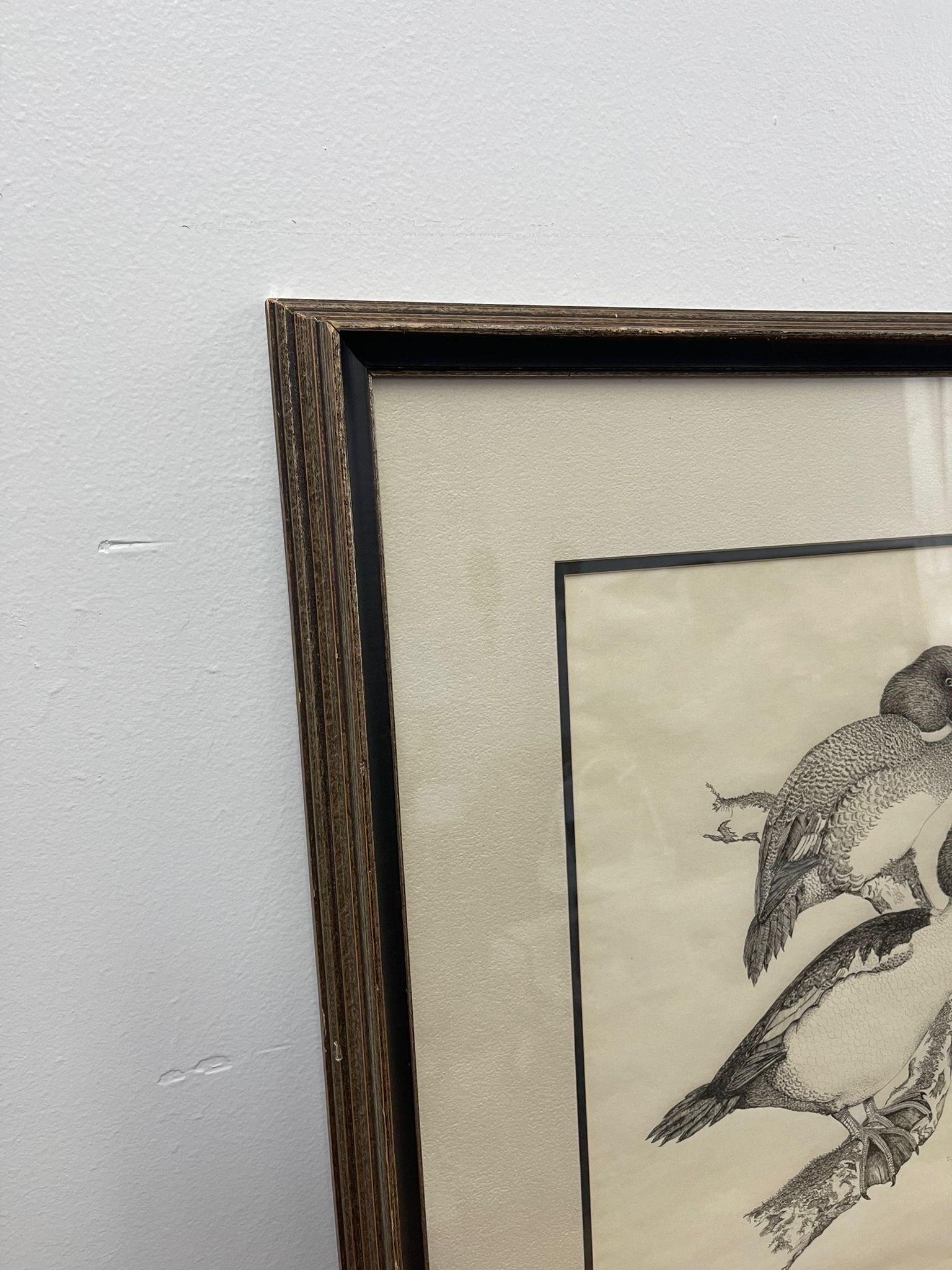 Vintage Signed Artwork of a Pair of Mallard Ducks. In Good Condition For Sale In Seattle, WA