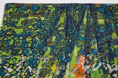 Vintage Signed Aubusson Square Tapestry “Summer Light” by Matégot - Rug & Kilim