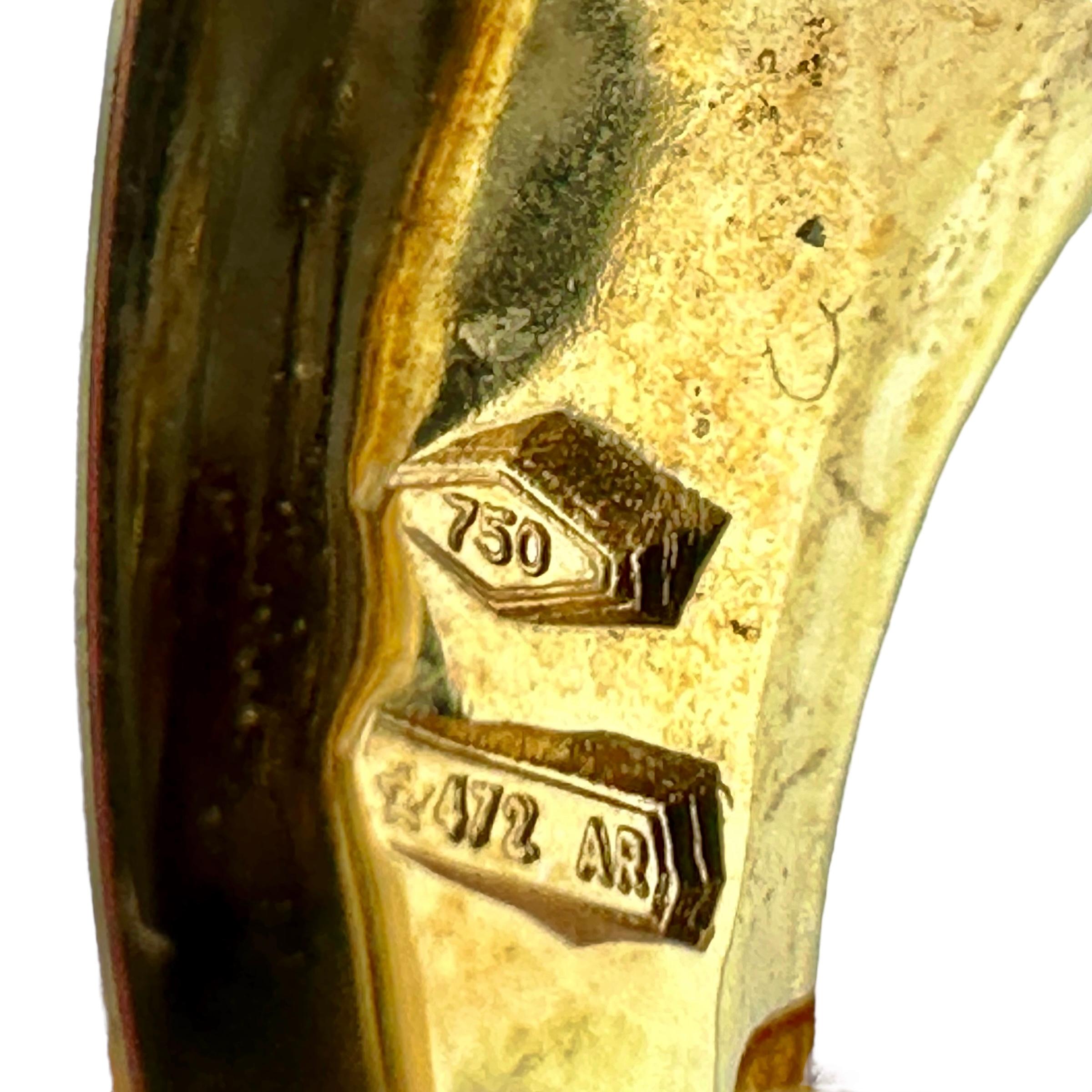 Vintage By firmato Autentico A Link Gucci Collana lunga 18 pollici in oro giallo 18 carati In condizioni buone in vendita a Palm Beach, FL