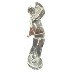 Vintage Signed Baccarat Crystal “Golfer” Figurine ~ France