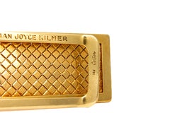 Vintage Signed Cartier 14K Yellow Gold Texture Money Clip