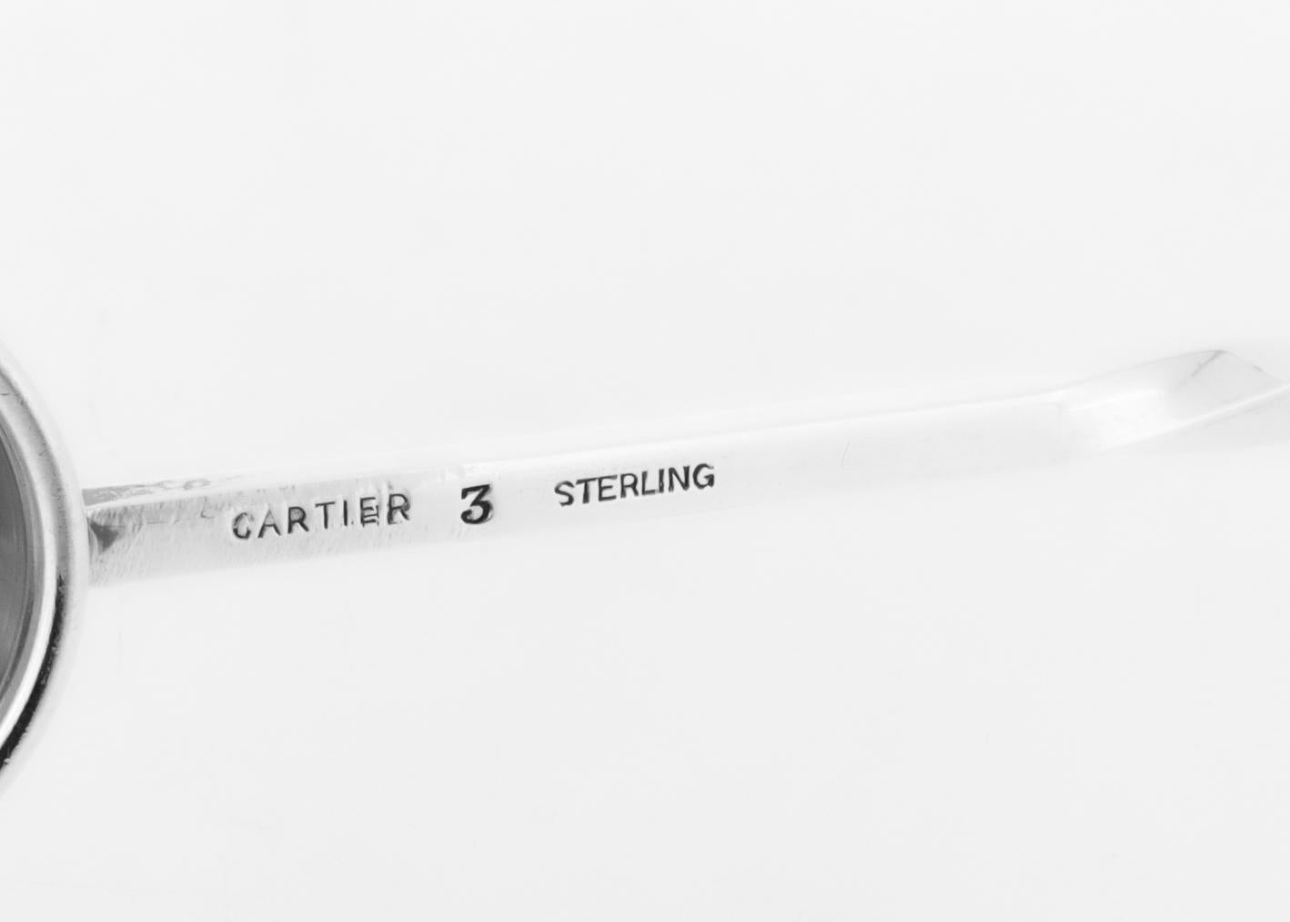 Vintage Signé Cartier Mid-Century Sterling Silver Candle Snuffer (éteignoir à bougie) en vente 2