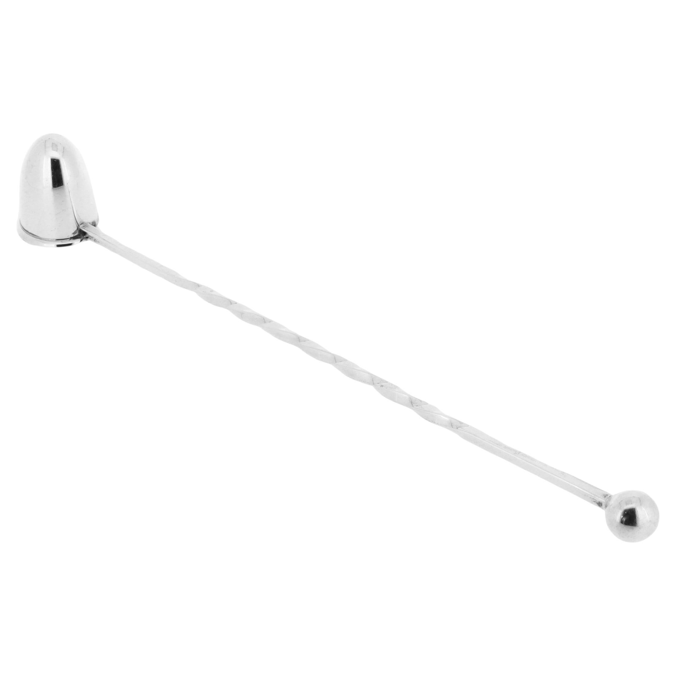 Vintage Signé Cartier Mid-Century Sterling Silver Candle Snuffer (éteignoir à bougie) en vente