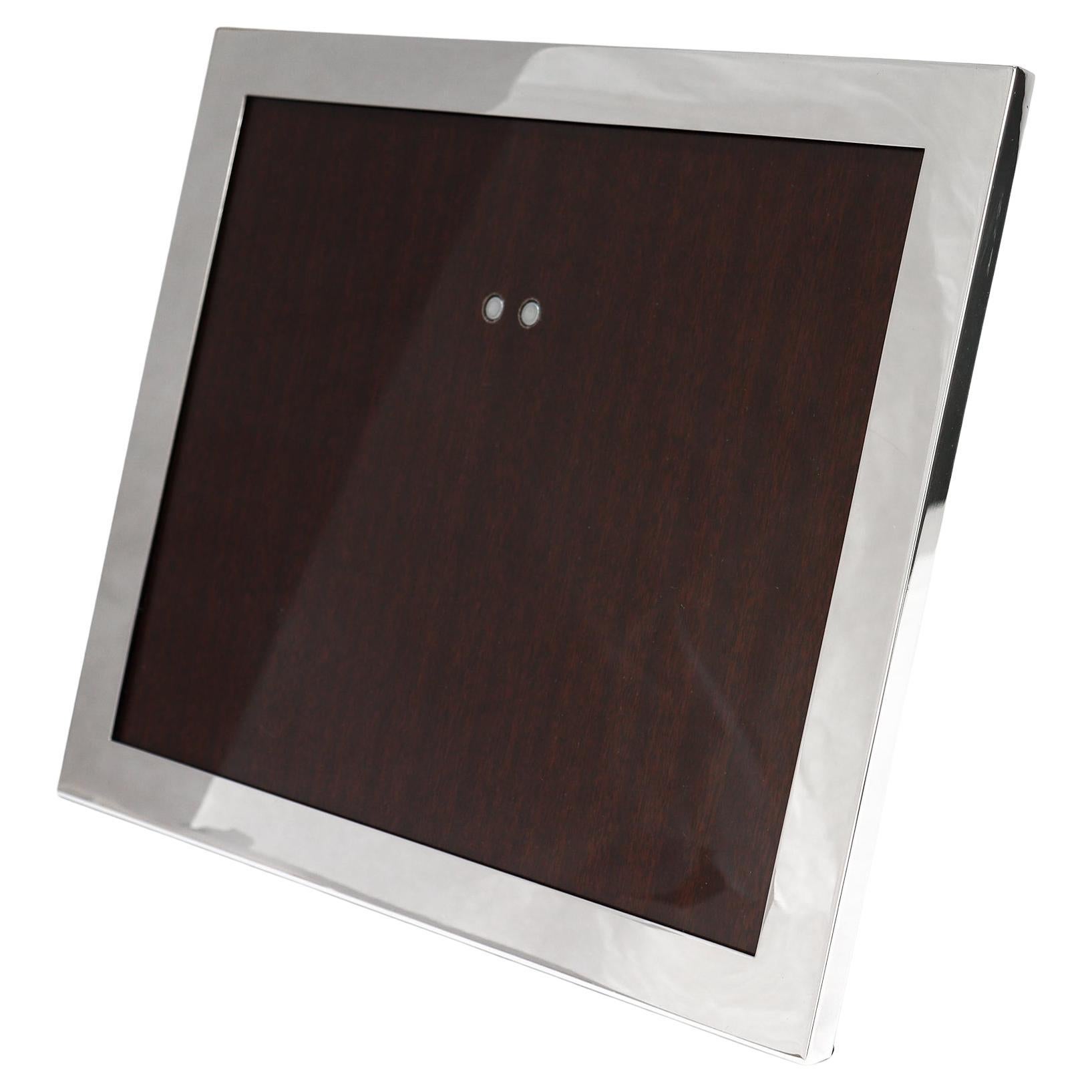 Vintage Signed Cartier Sterling Silver Mid-Century Picture or Photo Frame