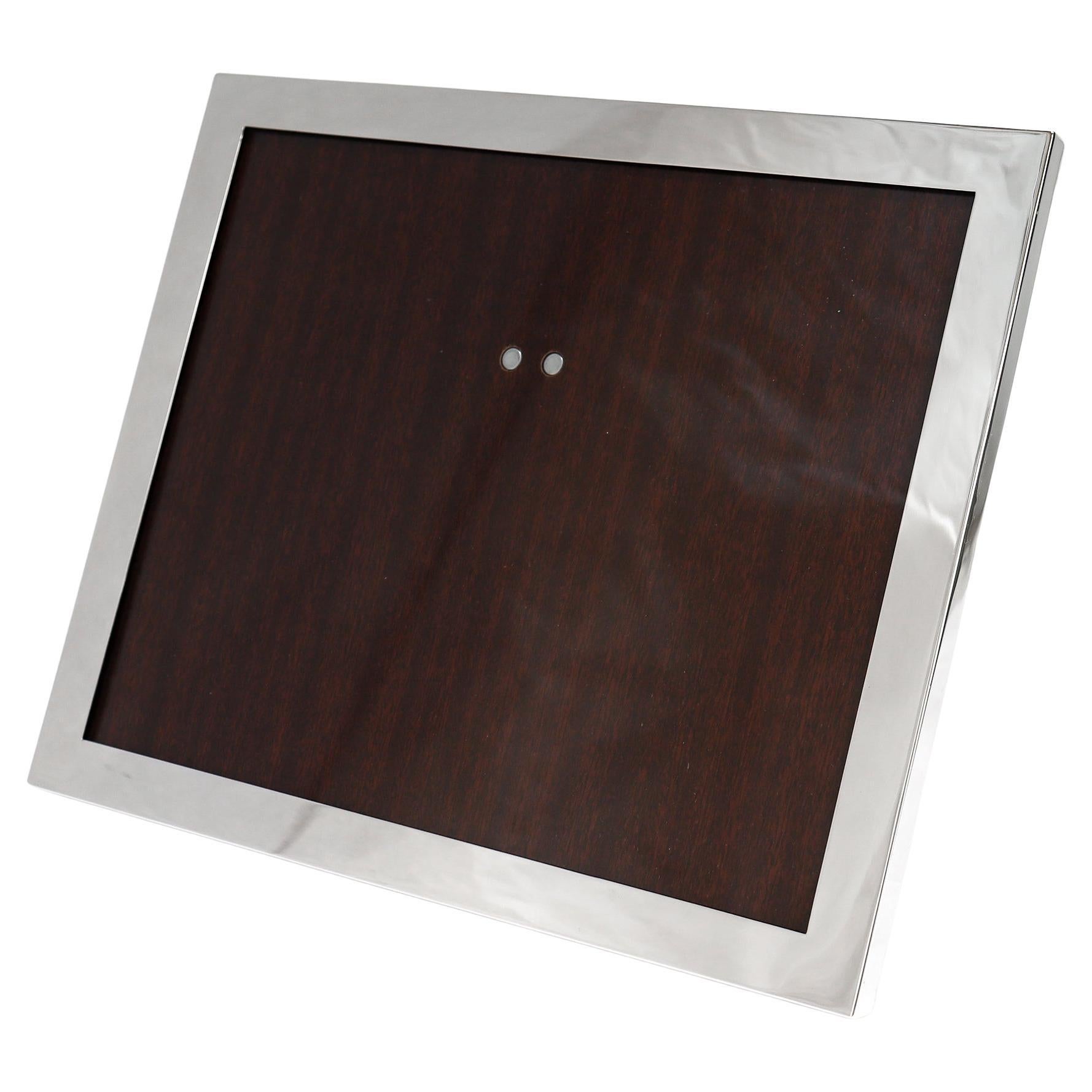 Vintage Signed Cartier Sterling Silver Mid-Century Picture or Photo Frame