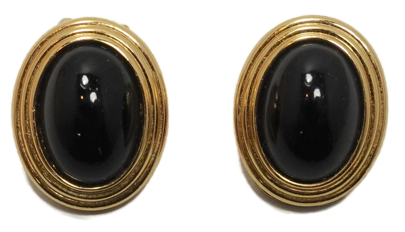 dior earrings black