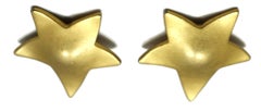 Vintage Signed Erwin Pearl Star Earrings