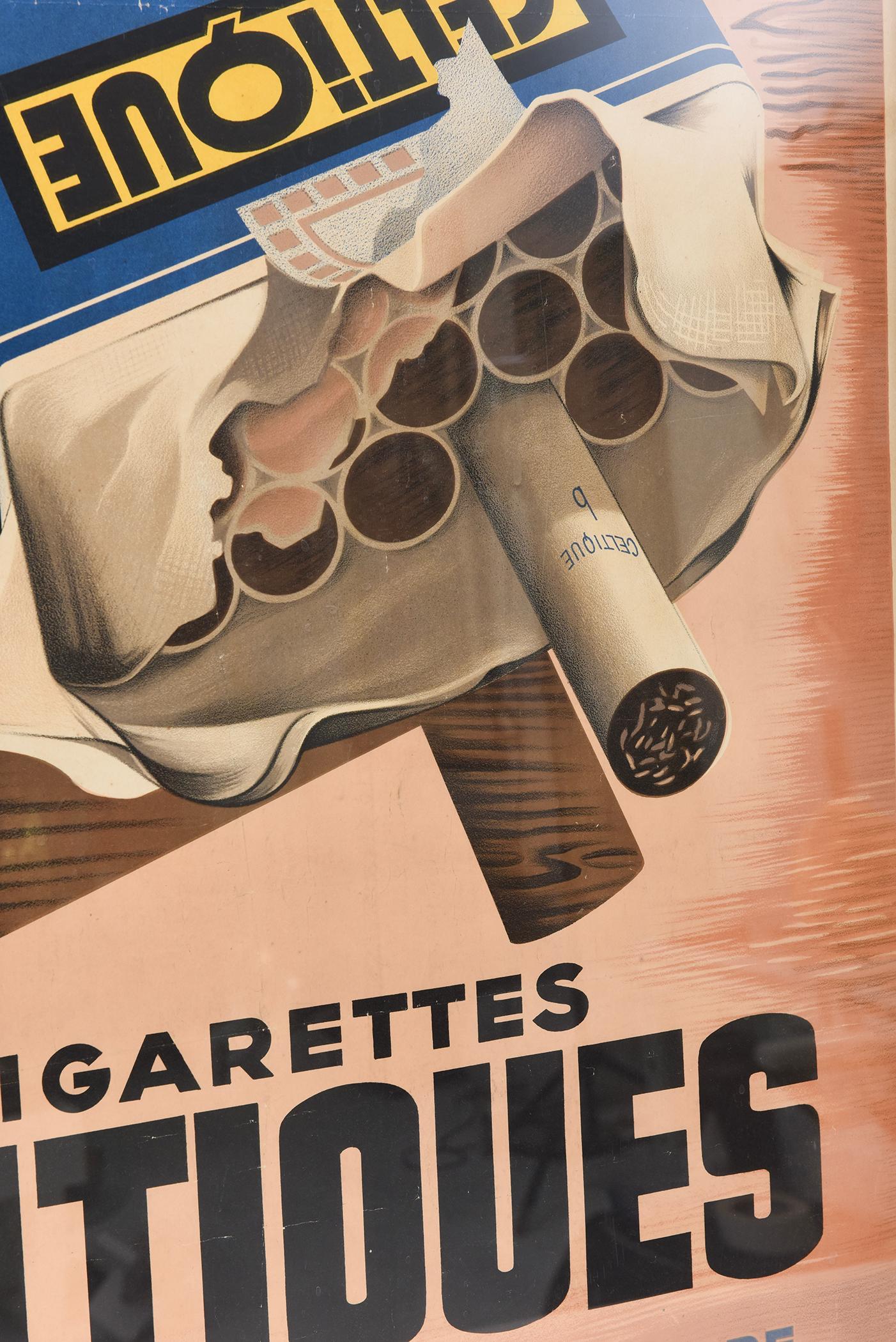 Vintage signiert Französisch Stone Lithographie Celtiques Poster von A.M. Cassandre (Mitte des 20. Jahrhunderts) im Angebot