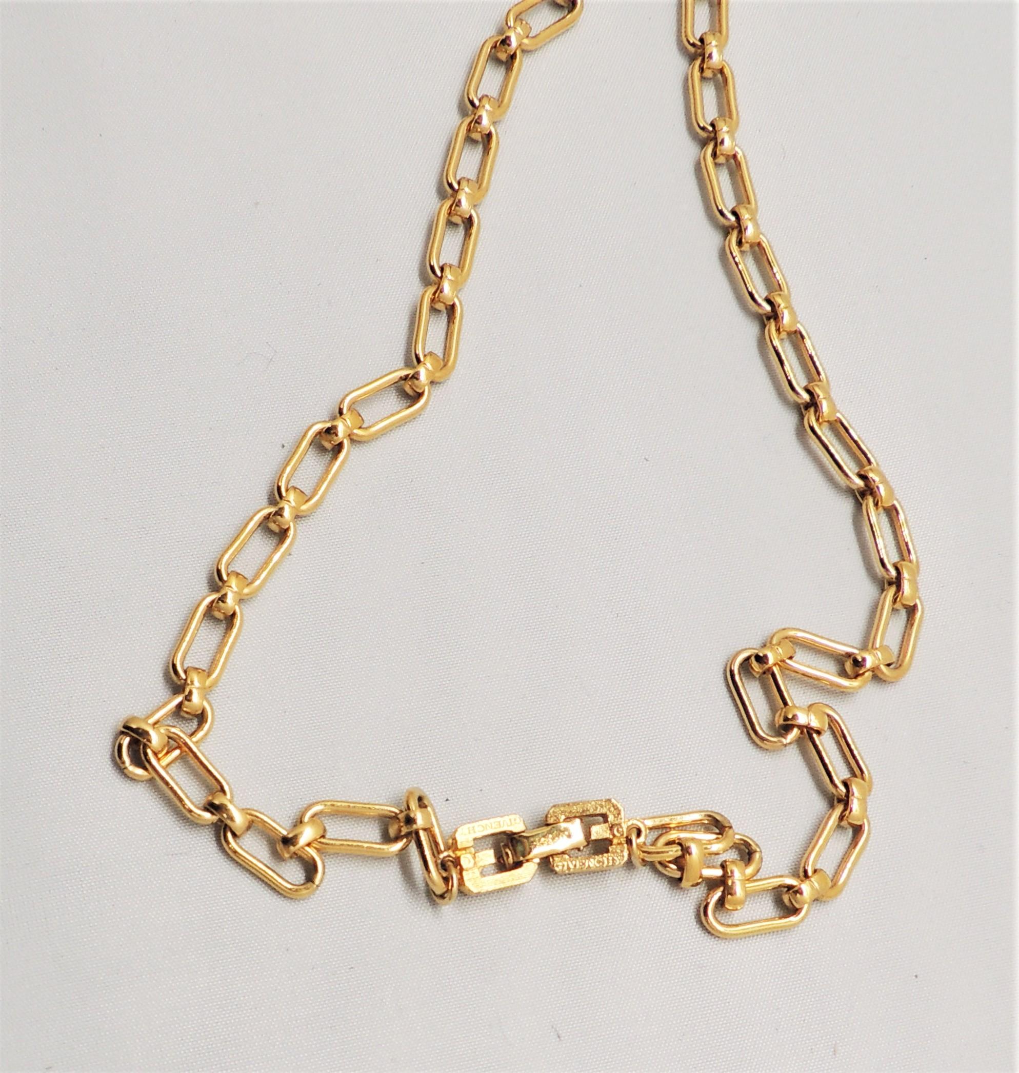 Vintage Signed Givenchy Modernist Lucite Sautoir Necklace For Sale 5