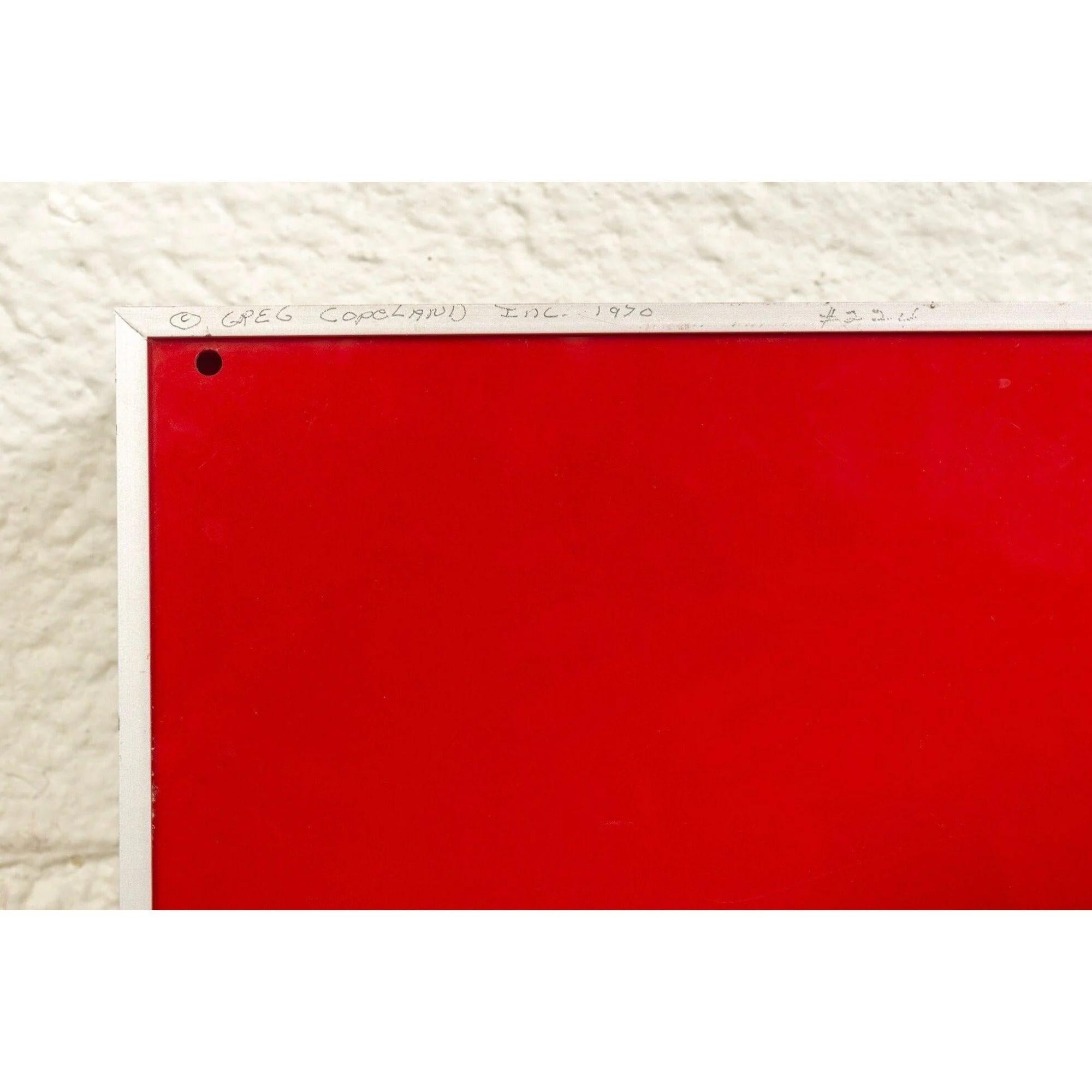Vintage Signed Greg Copeland Wall Op Art Lightbox, 1970s at 1stDibs