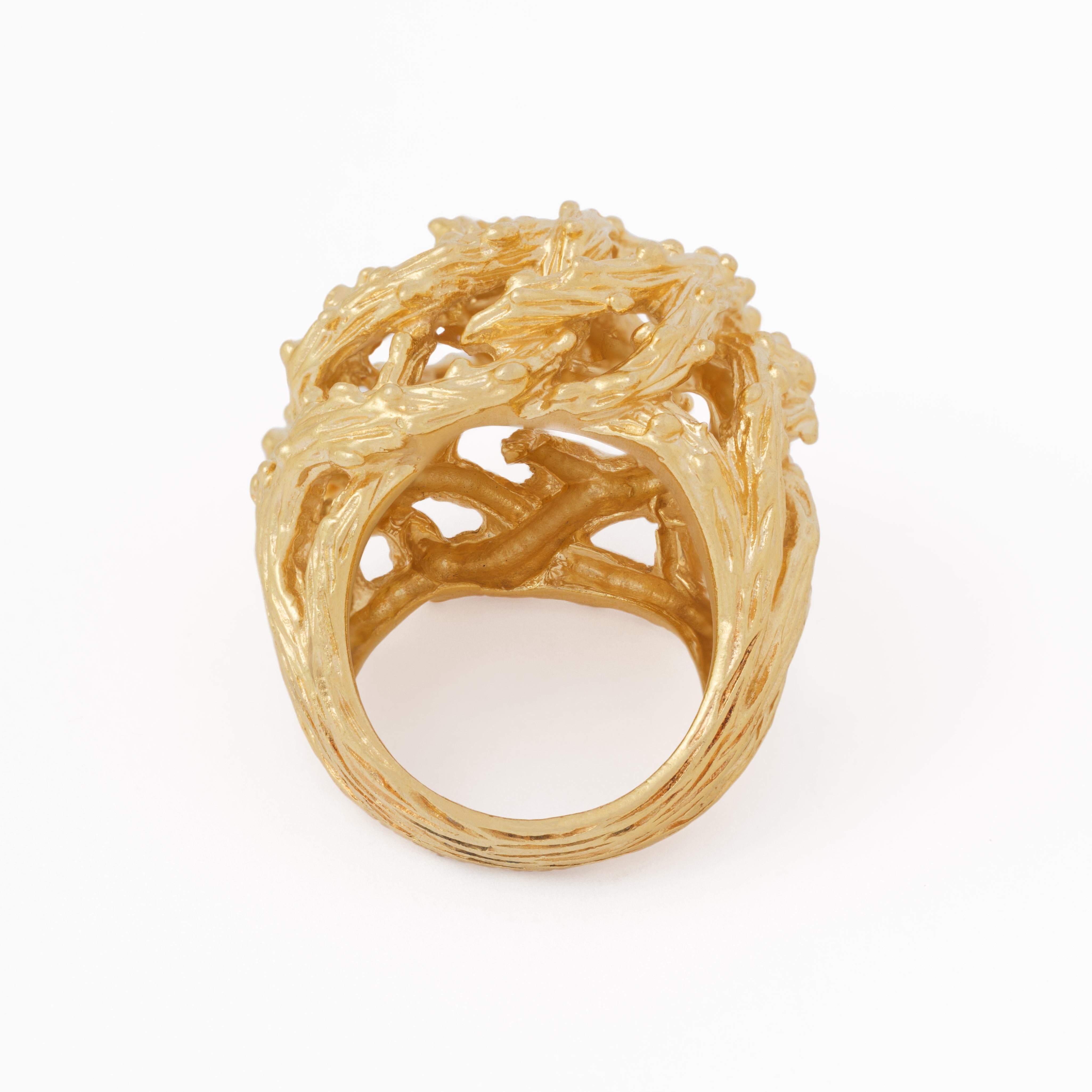 Vintage Signé Kutchinsky Or Jaune 18k Bague 