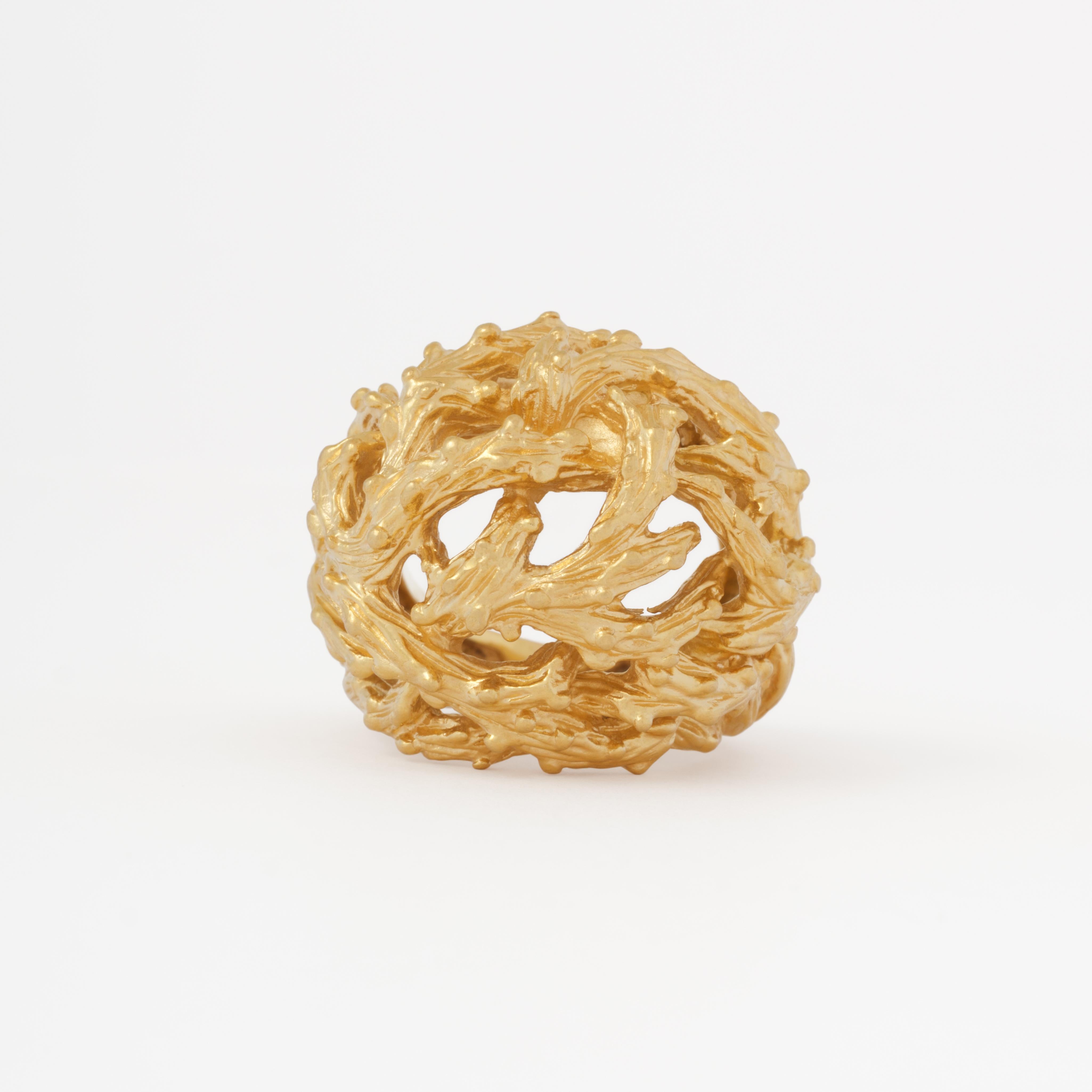 Vintage Signé Kutchinsky Or Jaune 18k Bague 