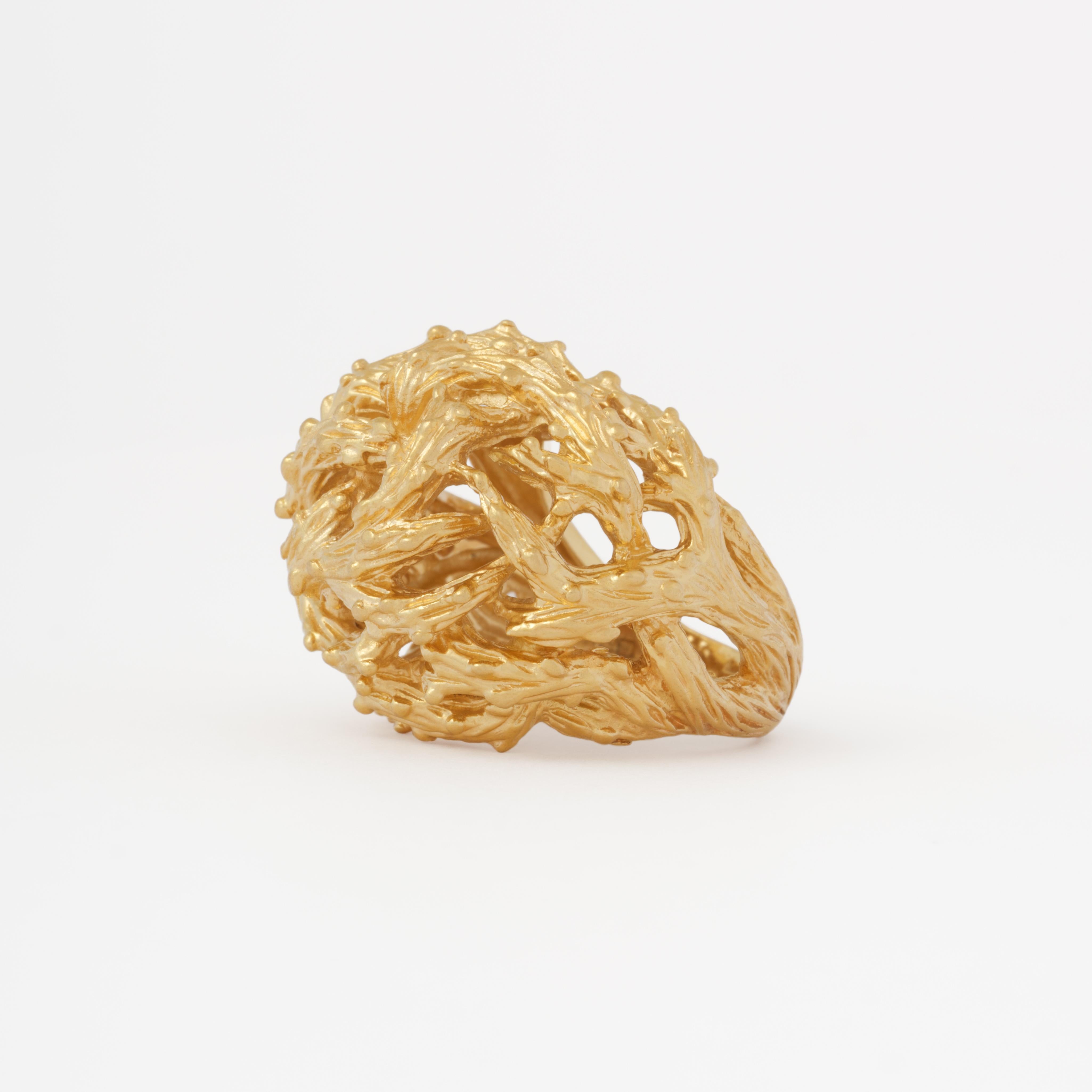 Vintage Signé Kutchinsky Or Jaune 18k Bague 