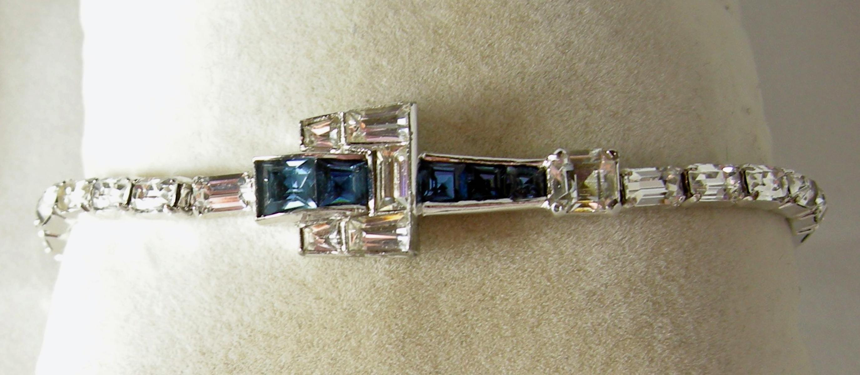 faux sapphire jewelry set