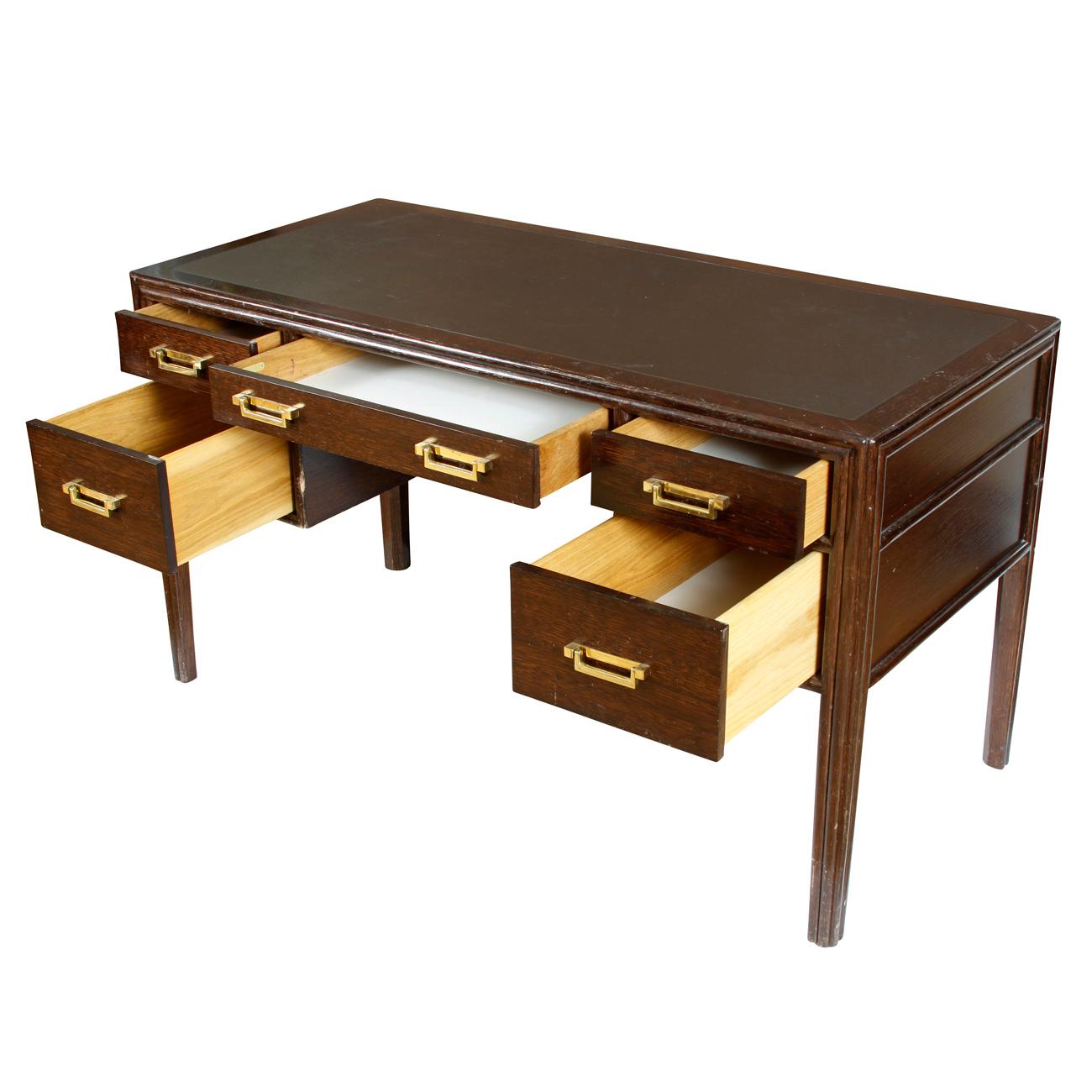 campaign wood writing desk