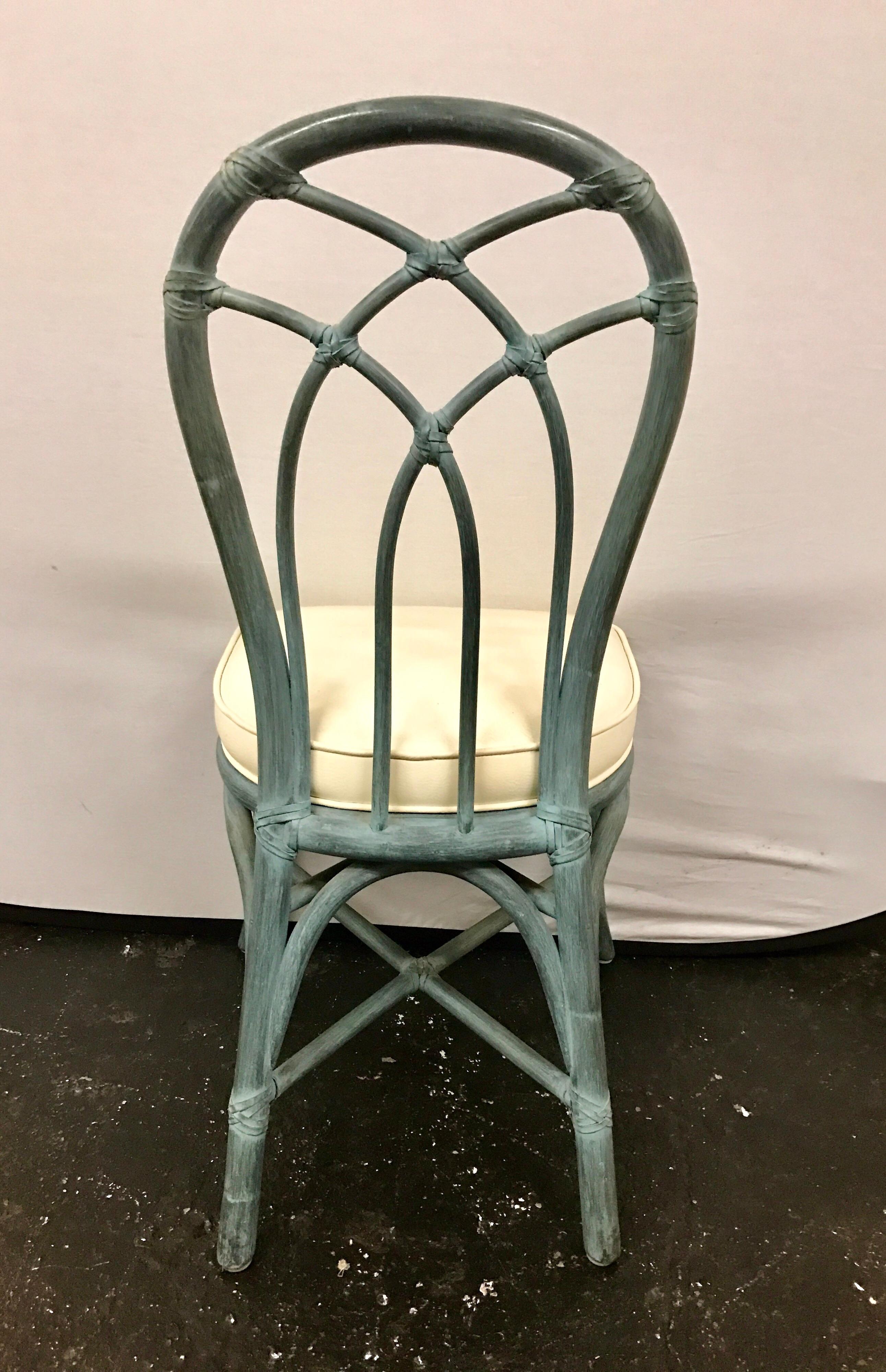 vintage bamboo dining chairs