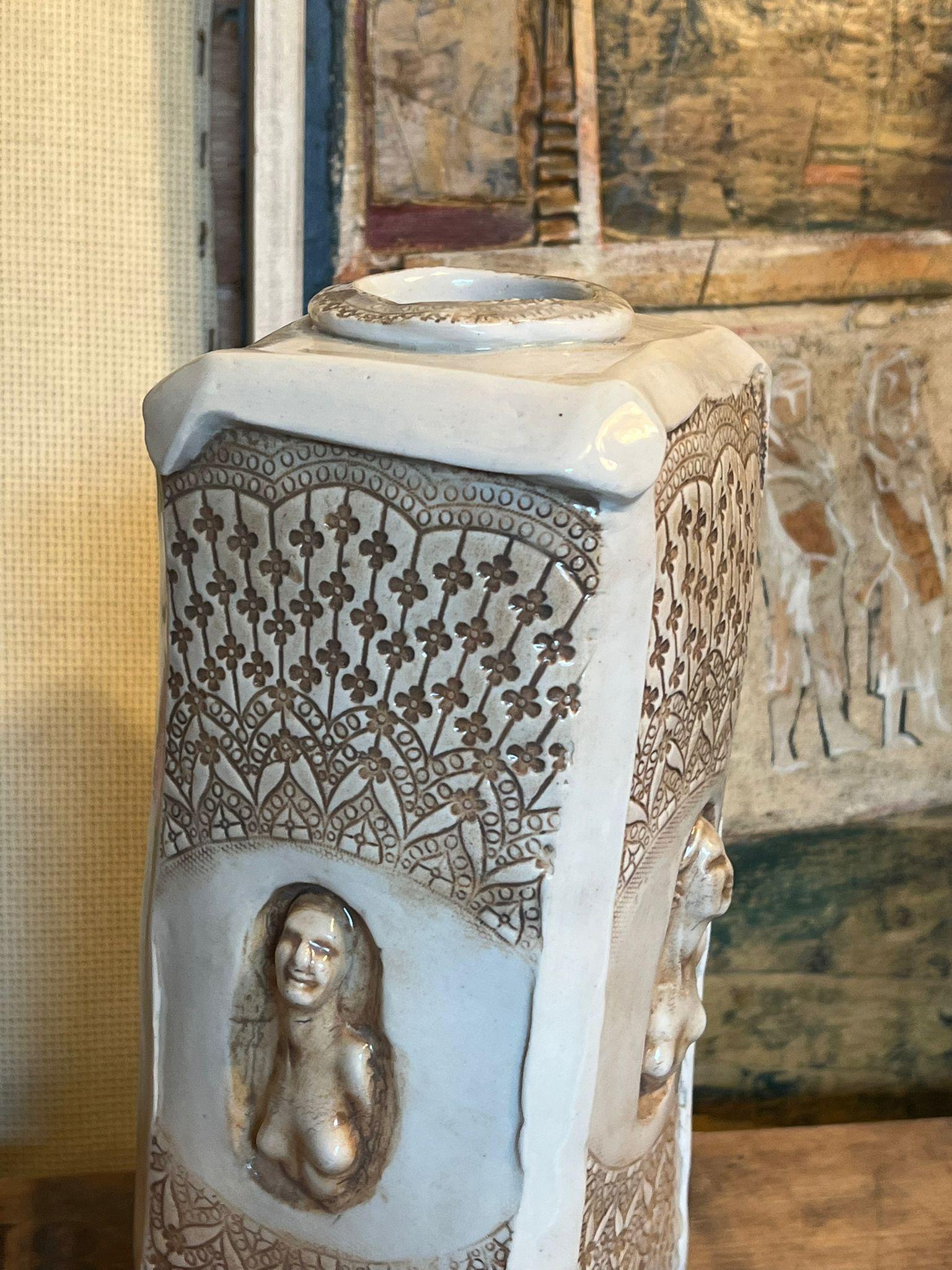 Vaso firmato d'epoca del Mid Century Modern Studio Pottery In condizioni buone in vendita a Seattle, WA