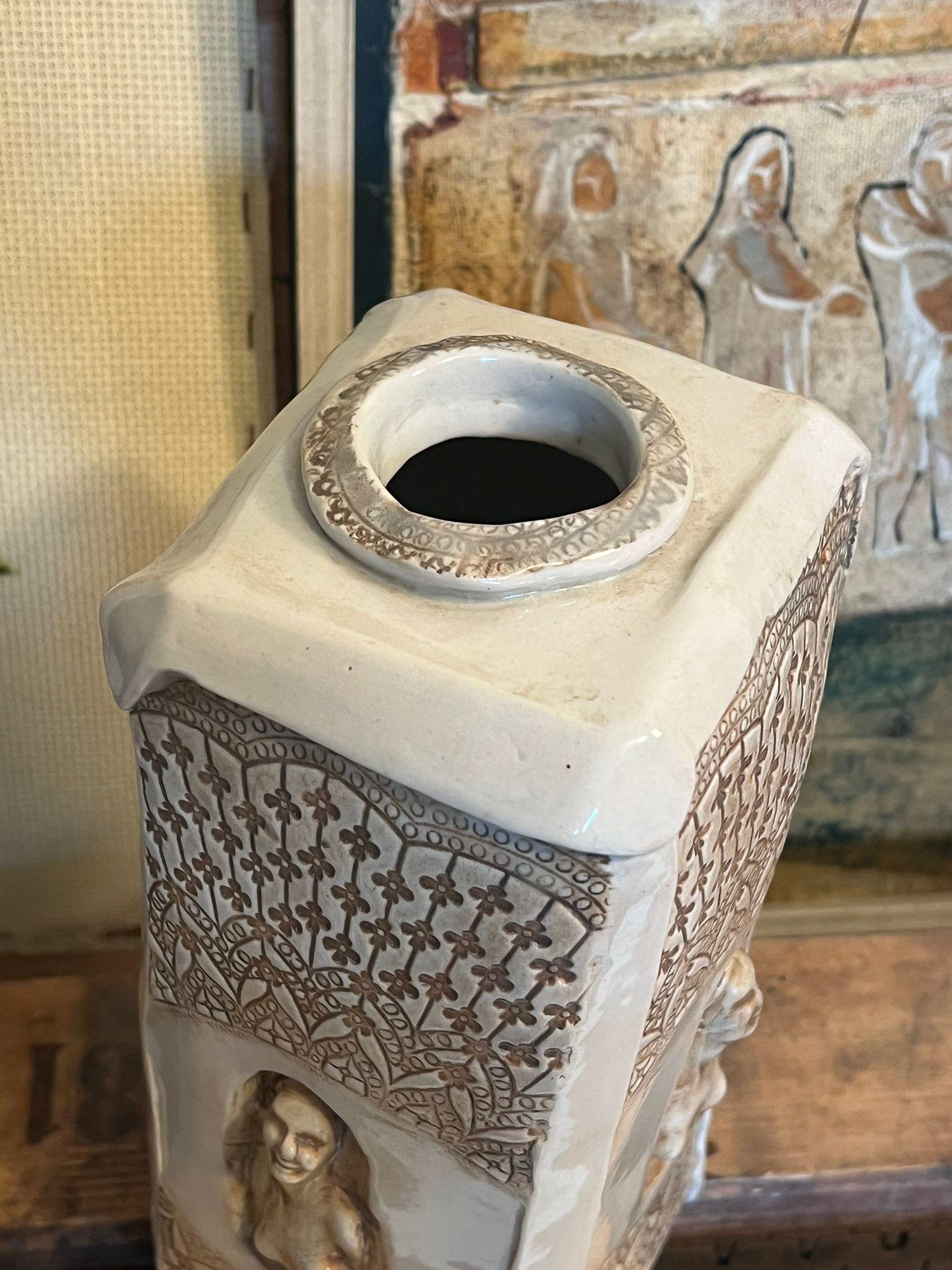 Fine XX secolo Vaso firmato d'epoca del Mid Century Modern Studio Pottery in vendita