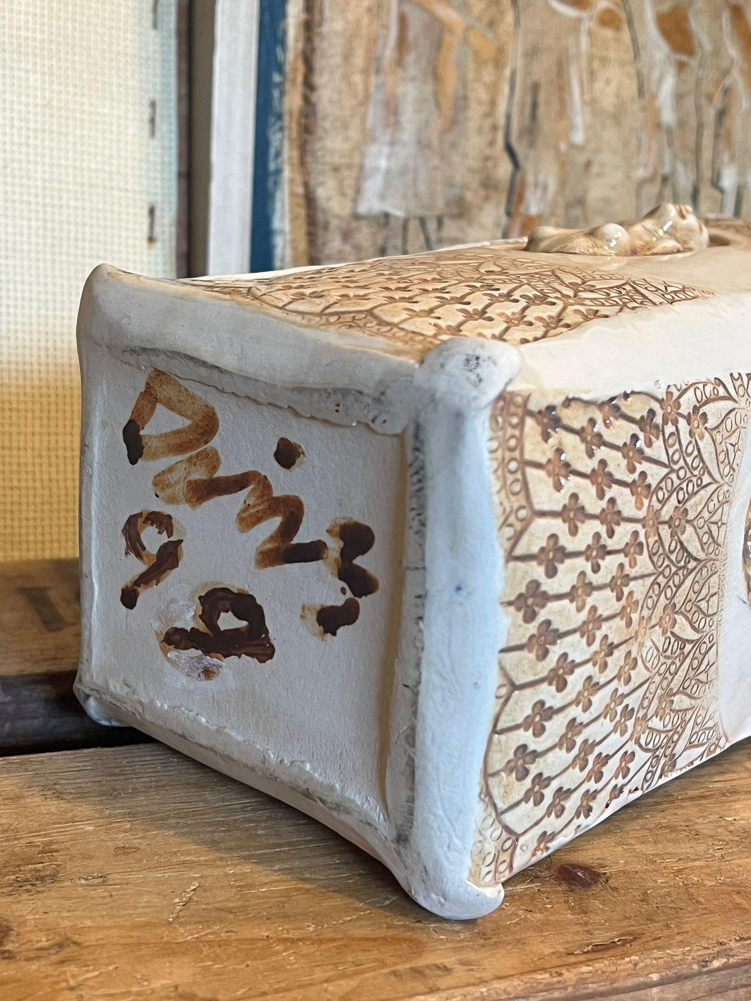 Ceramica Vaso firmato d'epoca del Mid Century Modern Studio Pottery in vendita