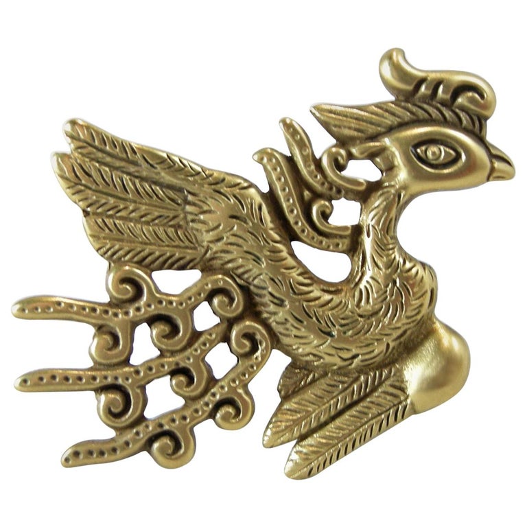 Vintage Signed MMA 1980, Metropolitan Museum of Art Phoenix Brooch