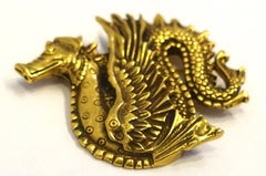 Vintage Signed MMA (Museum of Modern Art) Dragon Brooch