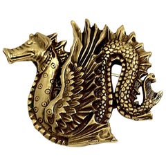 Vintage Signed MMA (Museum of Modern Art) Dragon Brooch