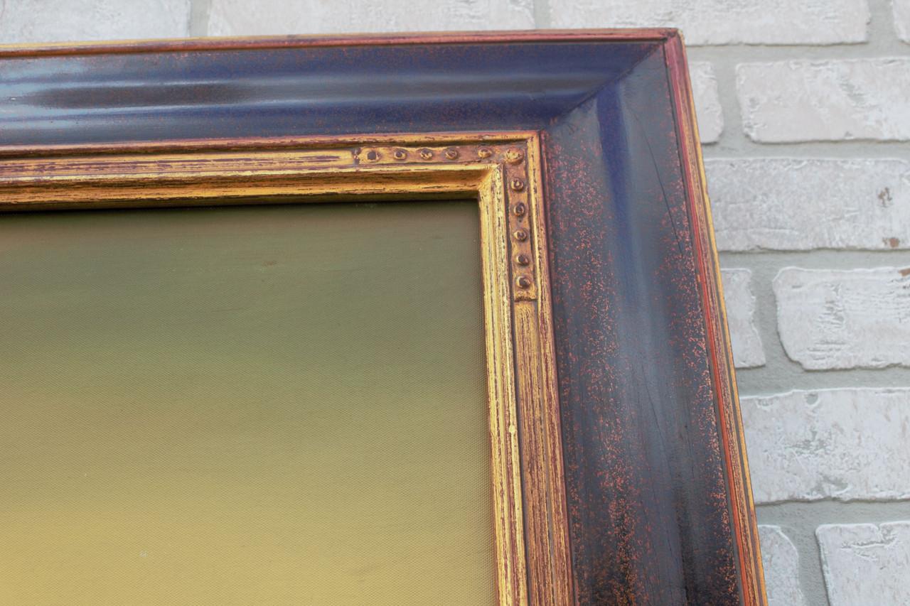 Vintage Signed Mona Lisa Ölgemälde in einem Rahmen (20. Jahrhundert) im Angebot