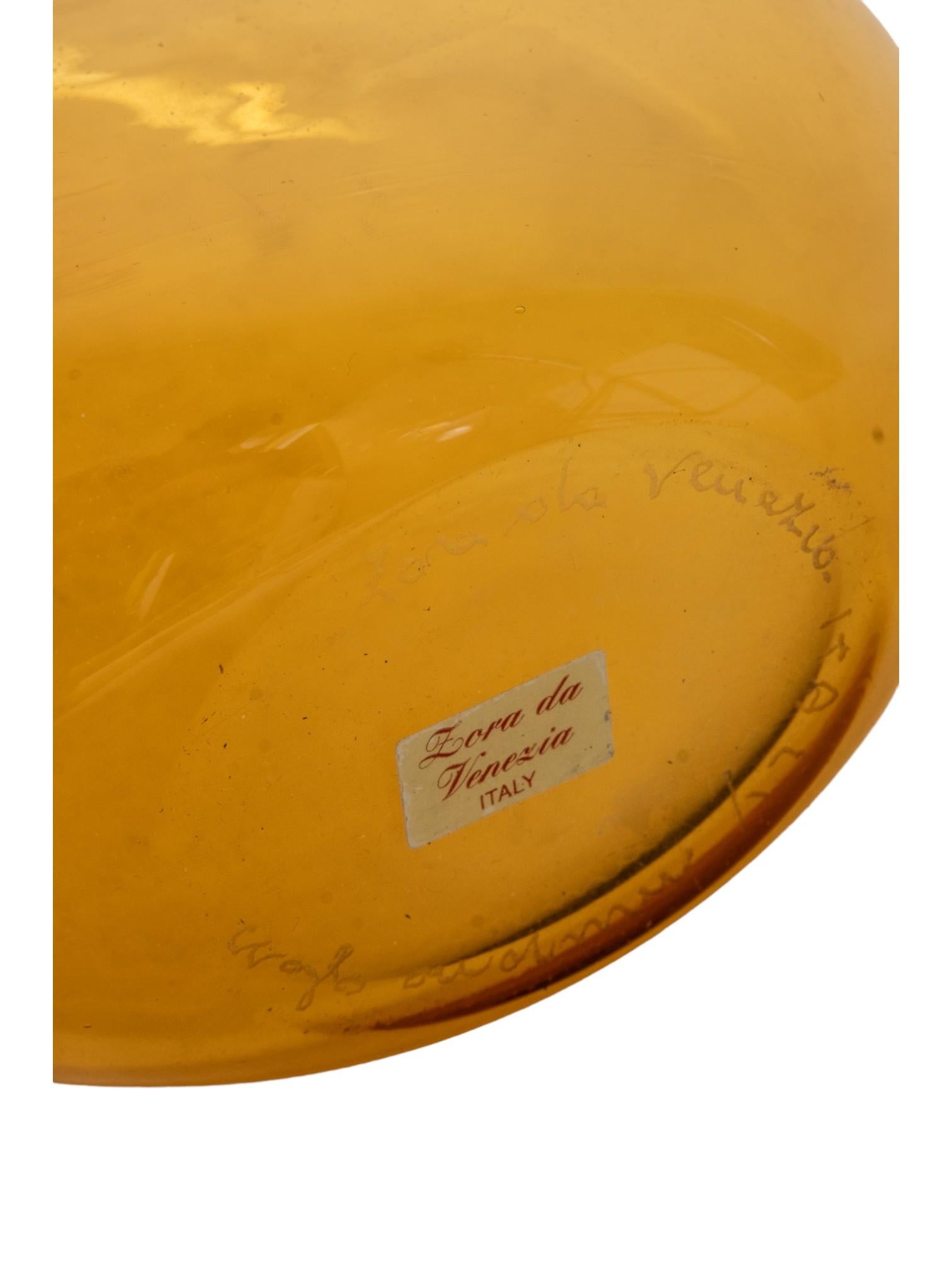 Signiertes Murano Zora Da Venezia-Kunstglas, Vintage im Zustand „Gut“ im Angebot in Hudson, NY