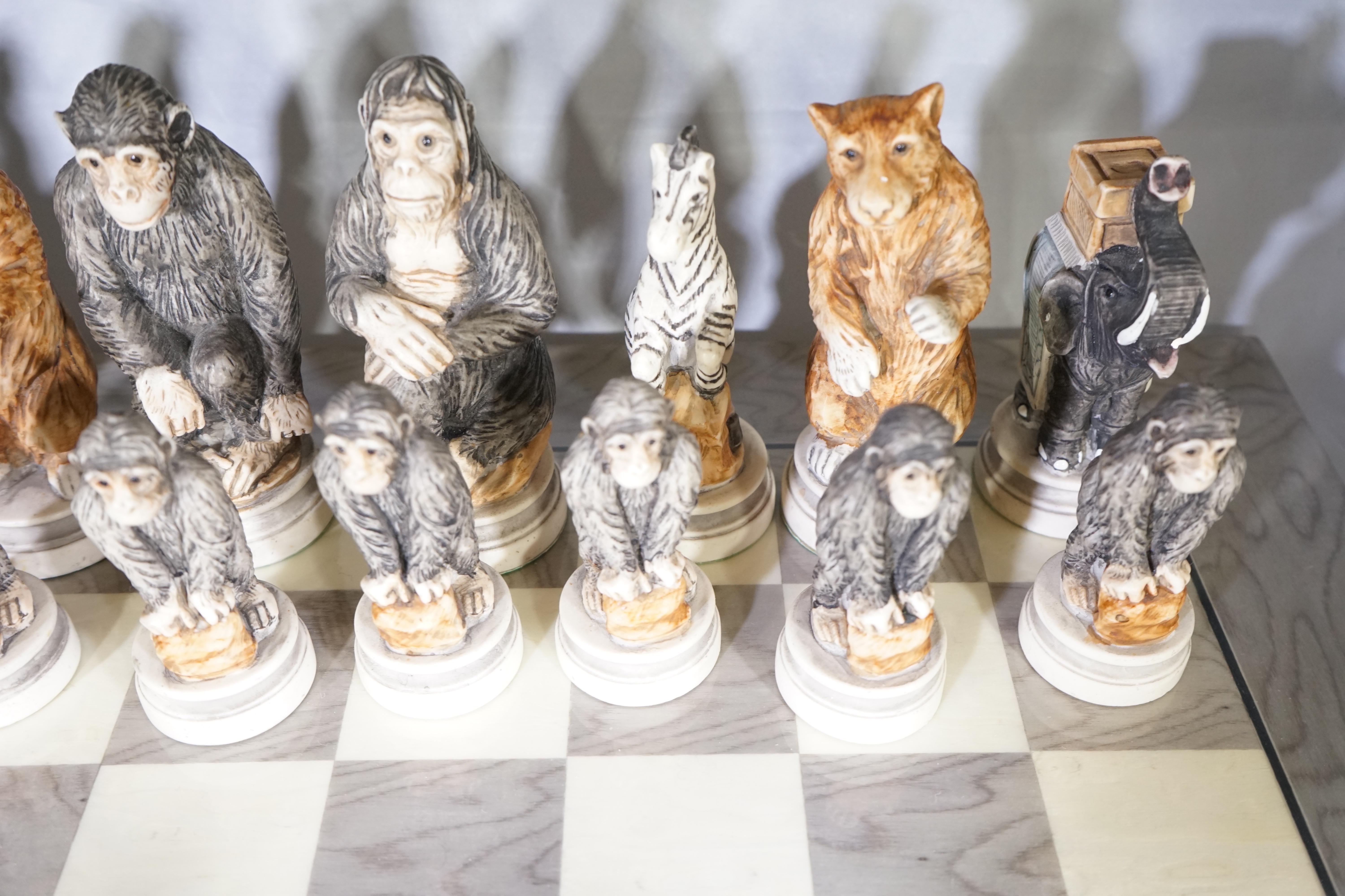 animal chess pieces