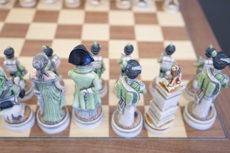 Signed Chess Set Vintage Signed Nigri Napoleon