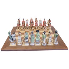 Vintage Signed Nigri Napoleon "Battle of Waterloo" Chess Set