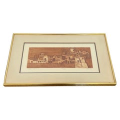 Vintage Signed, numbered and framed Soicher Marin Inc Cityscape print by David