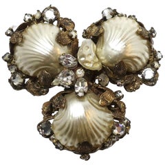 Vintage Signed “Original by Robert” Faux Pearl Brooch