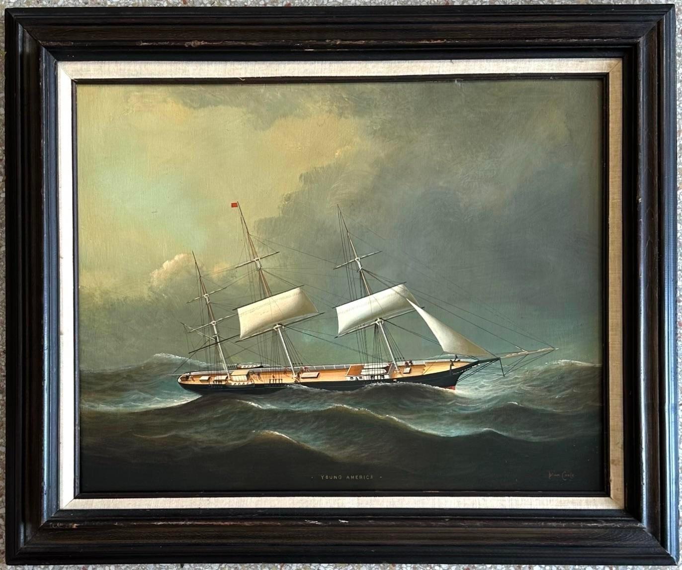 Huile sur toile originale vintage signée 1