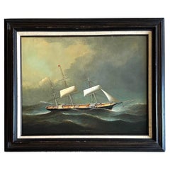 Huile sur toile originale vintage signée