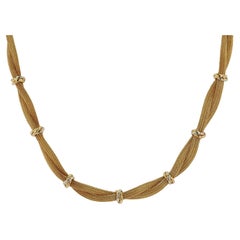 Vintage firmato Roberto Coin - Collana a maglie in oro giallo 18 carati