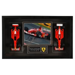 Photo et certificat vintage signes Schumacher & Ferrari, 2002