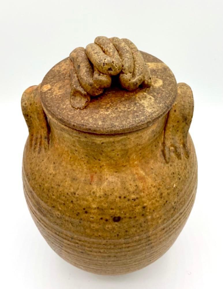 American Craftsman Vintage Signed Studio Pottery Urn For Sale