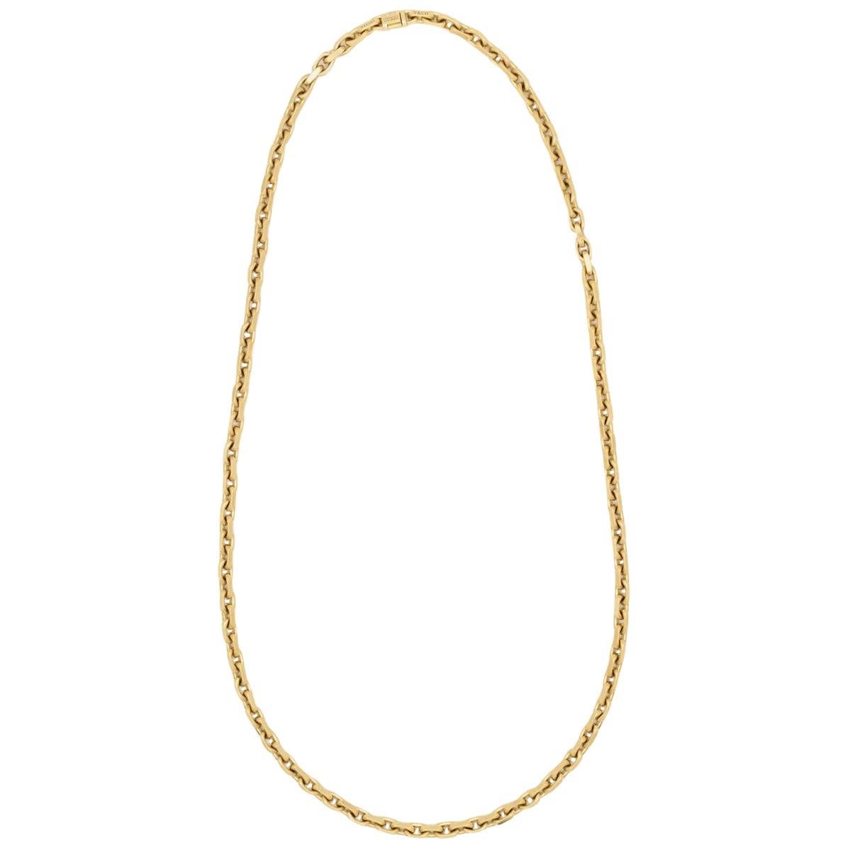 Vintage Signed Tiffany & Co. 18 Karat Chain Necklace