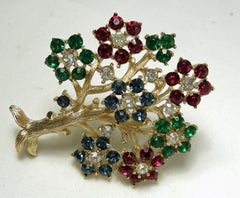 Vintage Signed Trifari ‘Tree of Life” Brooch